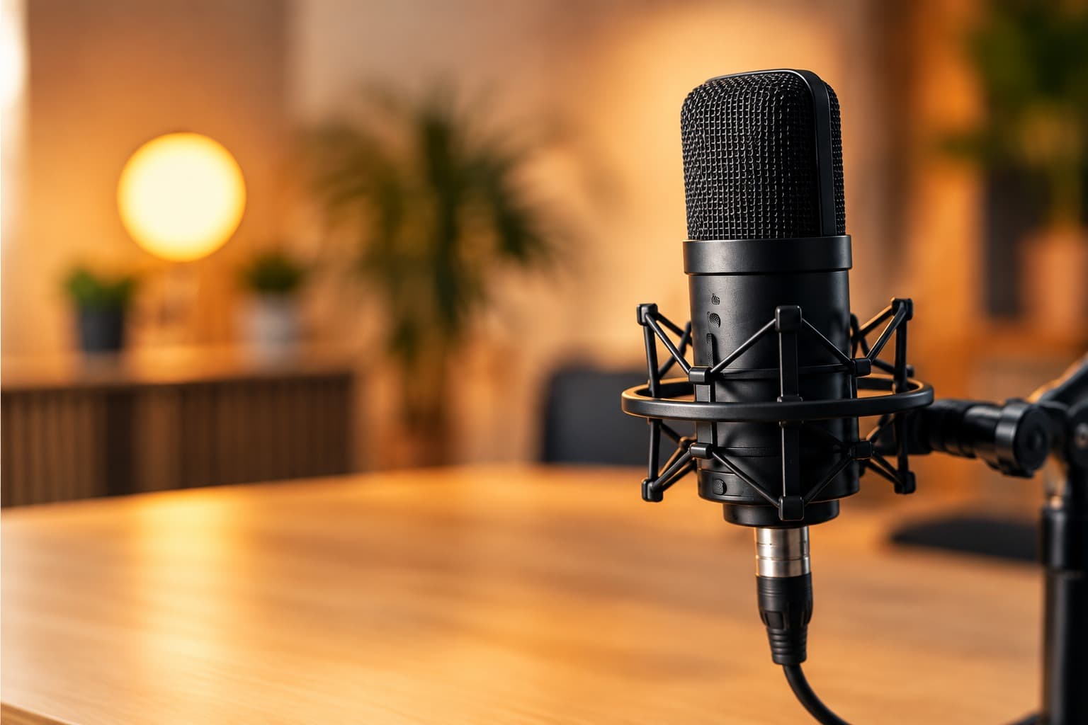 Microphone de studio radio